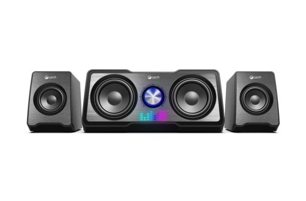 C-Tech computerhøjttalere C-TECH højttalere SPK-16, 2.2, RGB, sort