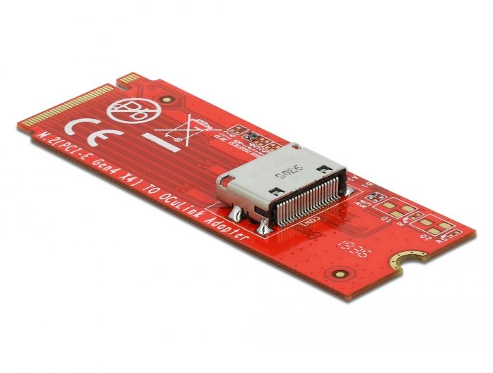 Delock M.2 Key M Zu 1 X Oculink Sff-8612 Konverter, M.2, Sff-8612, Pcie 4.0, China, 64 Gbit/S, Windows 10, Windows 8.1