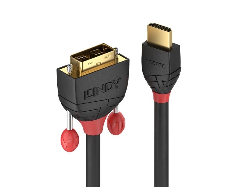 Lindy 36274, 5 m, HDMI Type A (Standard), DVI-D, Hanstik, Hanstik, Lige
