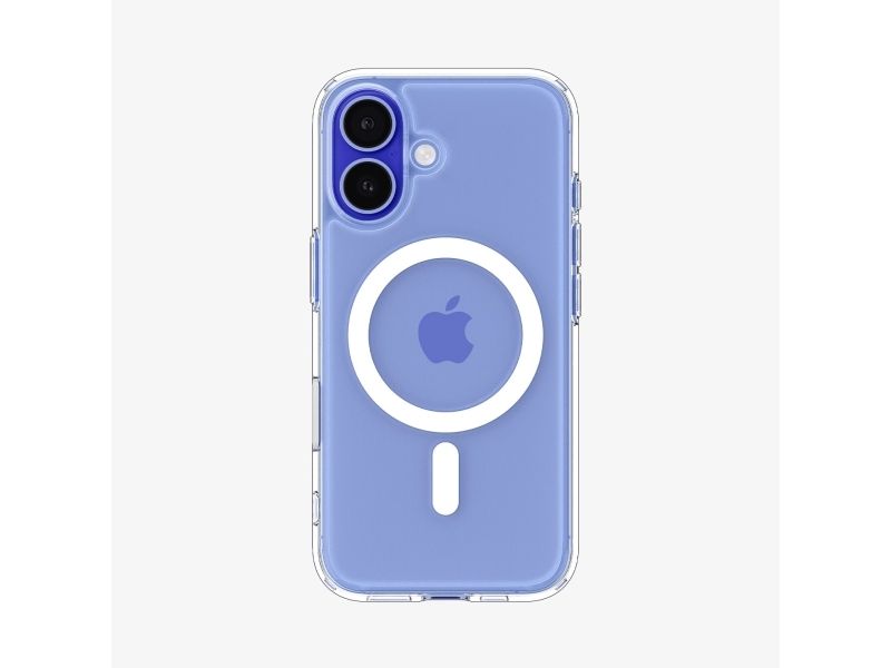 Spigen Ultra Hybrid T (Magfit + Camera Control), Cover, Apple, Iphone 16, 15,5 Cm (6.1"), Transparent, Weiß