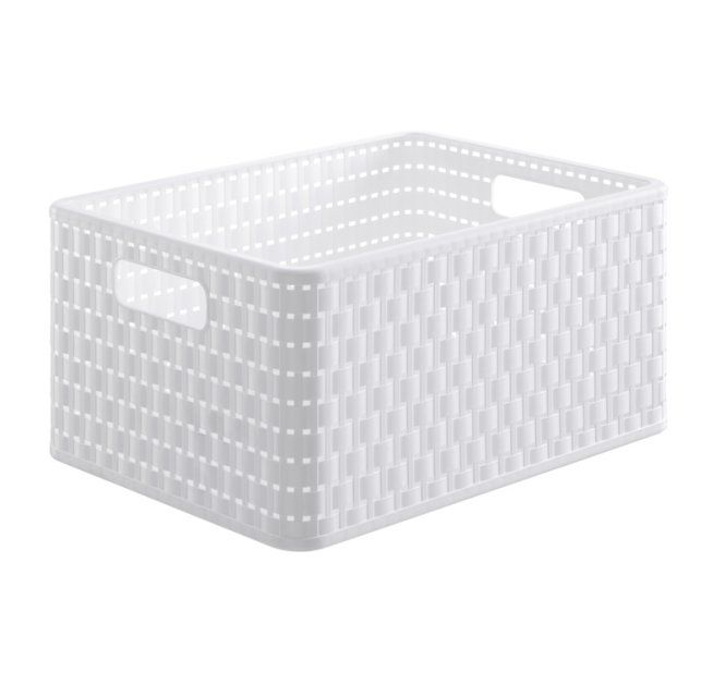 Rotho 11153, Opbevaringskurv, Hvid, Rektangulær, Monokromatisk, Indendørs, 18 L