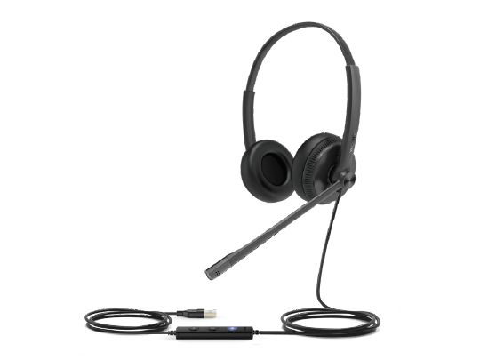 Yealink Uh34 Dual - Headset - På Øret - Kablet - Usb - Sort - Uc-Certificeret
