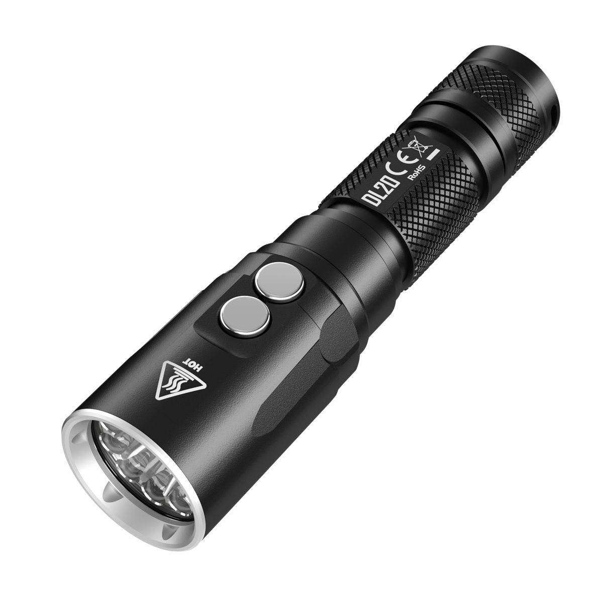 Nitecore Dl20, Hånd Lommelygte, Sort, Led, 1000 Lm, 12400 Candella, 223 M