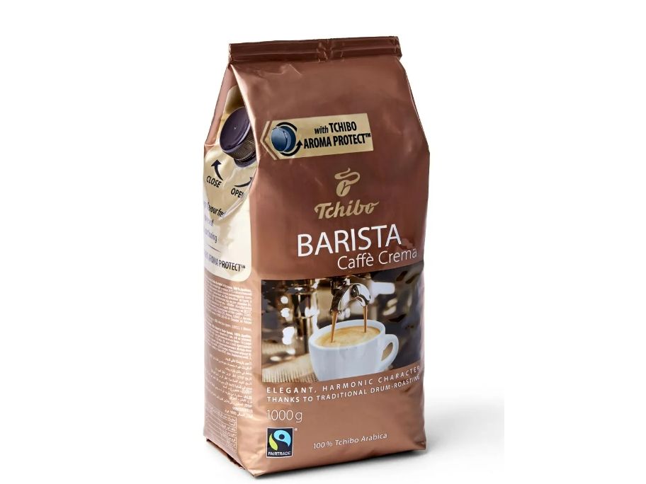 Tchibo Barista Caffe Crema hela kaffeb&ouml;nor, medelrostade, 1 kg