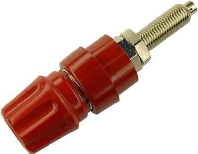 Hirschmann 930144101, testføler, rød, nikkel, -25 – 100 °C, 30 V, 63 A