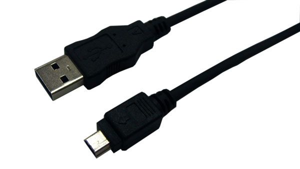 LogiLink USB 2.0 A/mini-A 3m, 3 m, USB A, Mini-USB A, USB 2.0, Hanstik/Hanstik, Sort