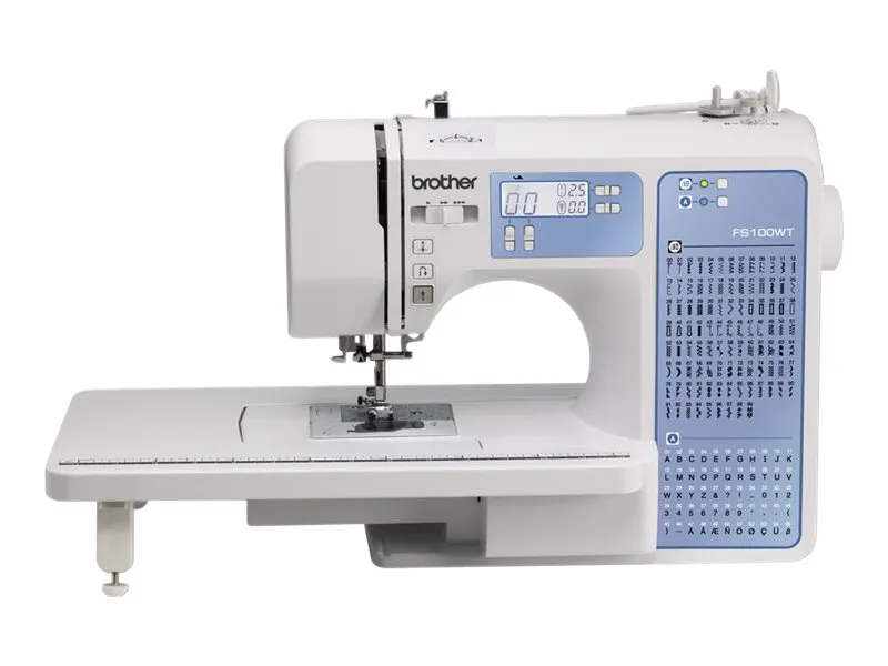 Brother FS100WT Quilter - Symaskin / quiltmaskin - datoriserad - 100 stygn - 8 enstegsknapphål - LCD bildskärm | Baby & barn - Sömnad, stickning & virkning - Symaskiner | GameStuff