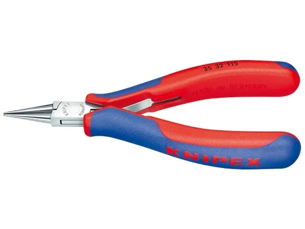 Knipex 35 32 115, Nåltänger, 1 mm, 2,25 cm, Stål, Blå, Röd, 115 mm | Verktyg & Verkstad - Tänger - Flack- och Rundtång | GameStuff
