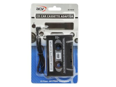 Acv Ad-Cas-1, 3.5 Mm (1/8"), Sort, Cd-Player, Mp3-Player, Smartphone