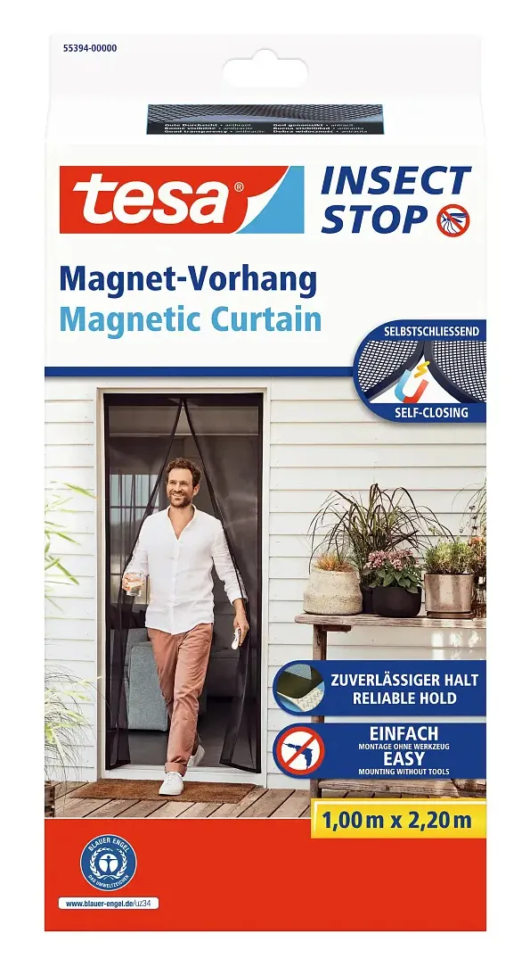 Tesa INSECT STOP Magnetic Door Fly Screen 1,0x2,20m Athra.55394