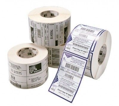 Zebra Z-Ultimate 3000T - Polyester - skinnende - permanent akryllisk klæbemiddel - hvid - 76.2 x 76.2 mm 12000 etikette(r) (12 rulle(r) x 1000) etiketter