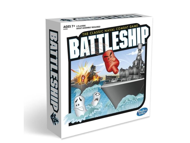 Hasbro Battleship The Classic Naval Combat Game, Brætspil, Strategi, 7 År, Rejseudgave, Familiespil