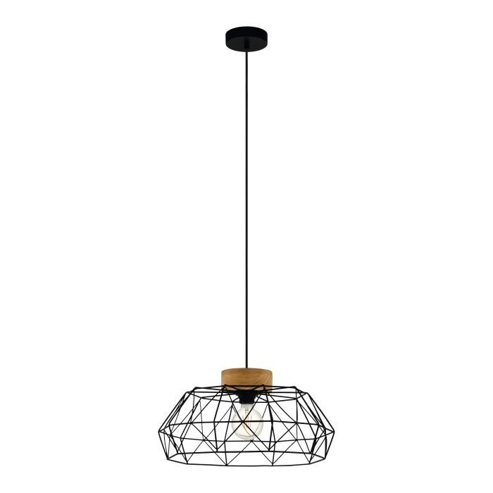 Eglo Padstow Pendelleuchte E27 Ø445 Schwarz Fsc
