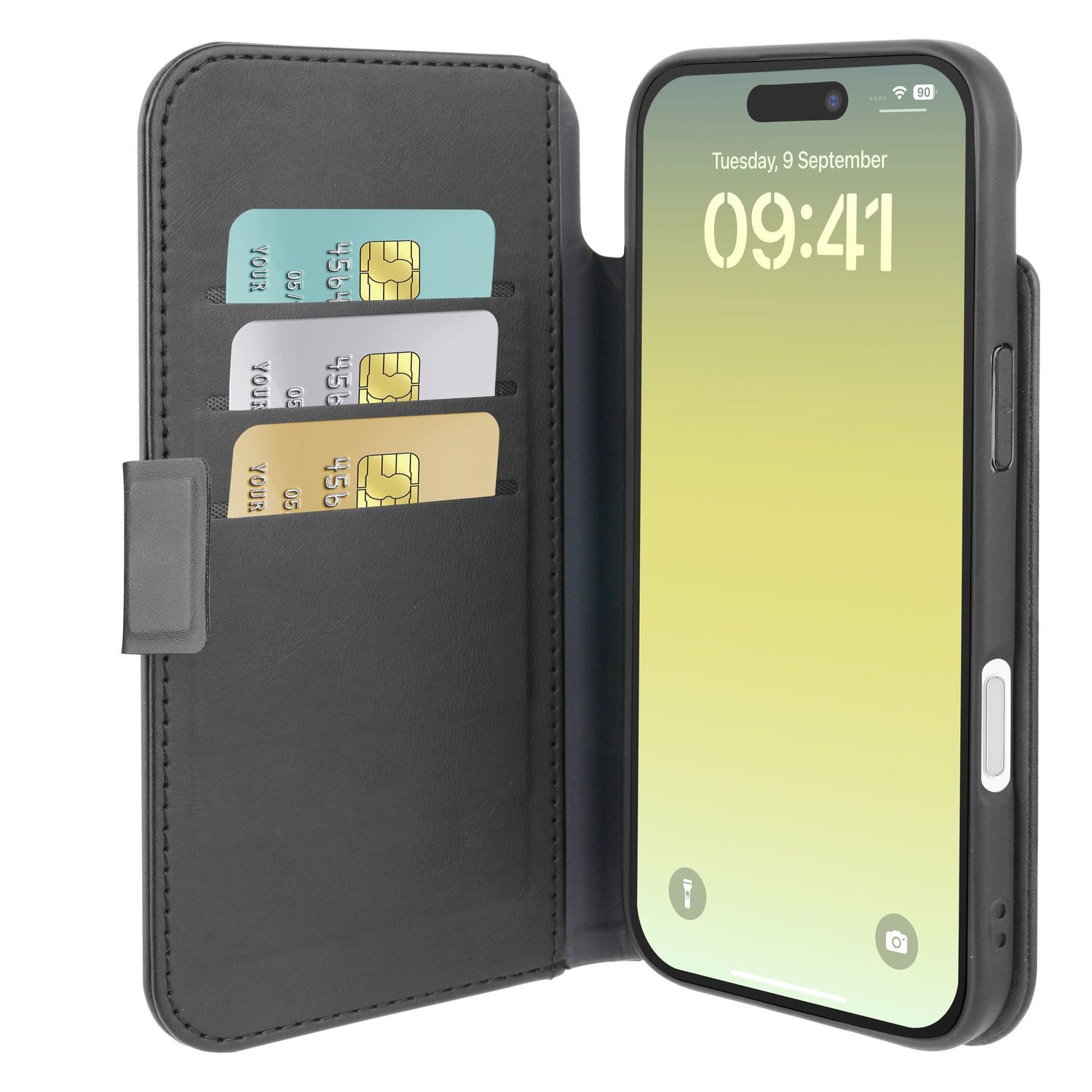 Cellularline Book Agenda - Iphone Air, Folio, Apple, Iphone 17 Air, 16,5 Cm (6.5"), Schwarz
