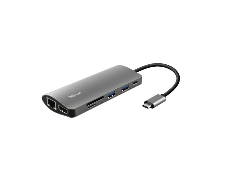 Trust Dalyx 7-In-1 Usb-C Multiport Adapter - Dockingstation - Usb-C 3.2 - Hdmi - 1Gbe