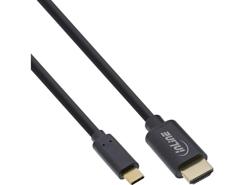 Inline Usb Display Kabel, Usb-C Stecker Zu Hdmi Stecker, 1M, 1 M, Usb Typ-C, Hdmi, Stecker, Stecker, Gold