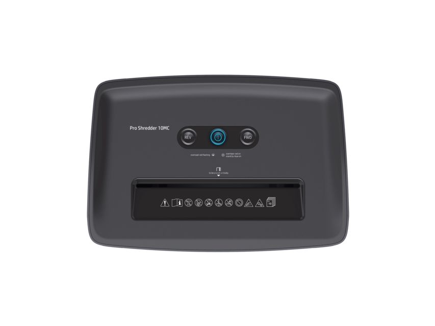Hp Pro Shredder 10Mc, Mikrogeschnittene Zerkleinerung, 22 Cm, 2 Mm, 20 L, 55 Db, Tasten