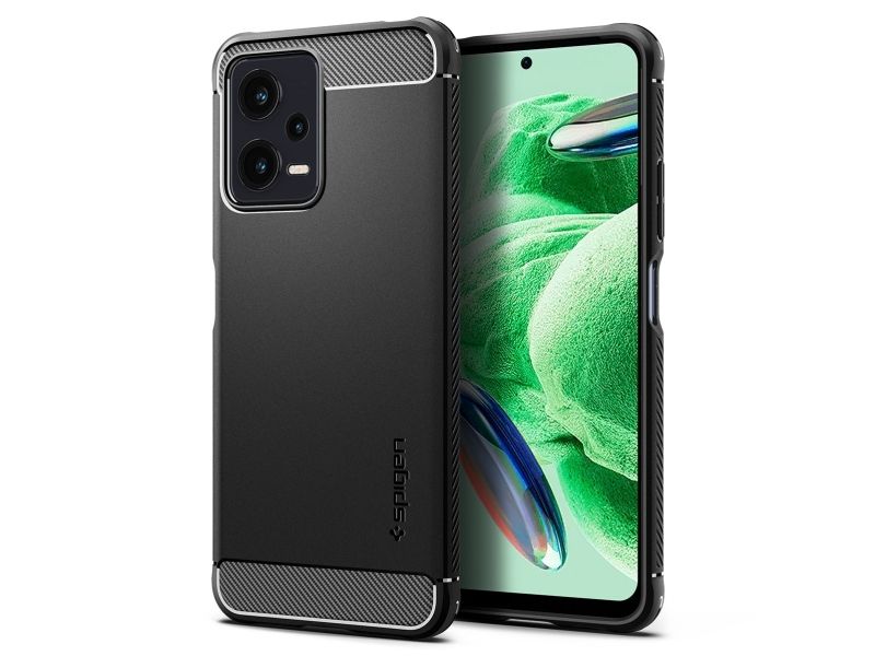 Spigen Rugged Armor, Cover, Xiaomi, Xiaomi Redmi Note 12 5G / POCO X5 5G, 16,9 cm (6.67), Sort