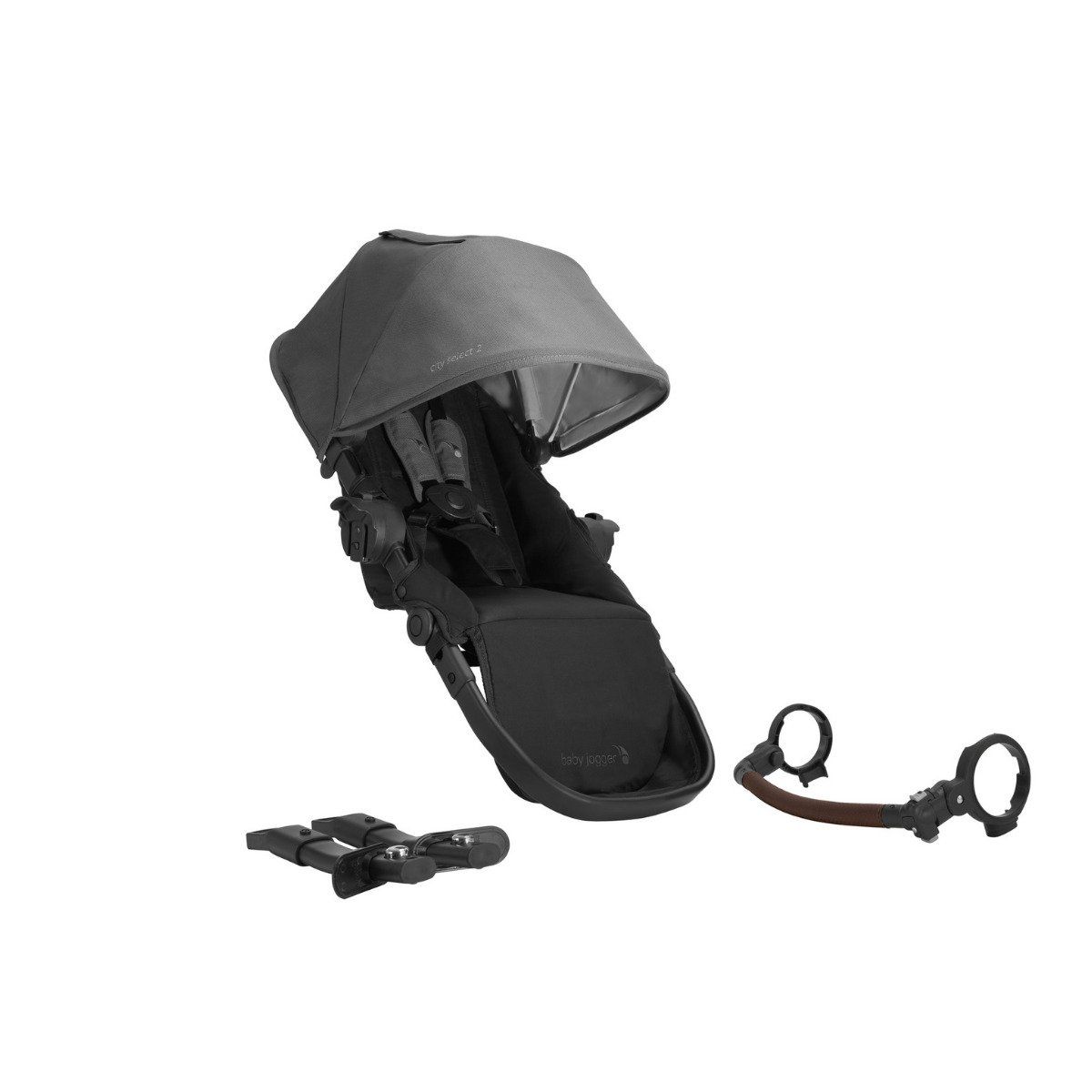 Baby Jogger City Select 2 (with Tencel) Ekstra Sæde - Harbor Grey | Baby & barn - Vagnar - Sittvagn | GameStuff