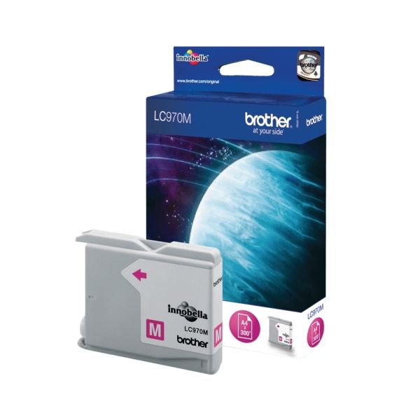 Brother Lc970m - Magenta - Original - Blækpatron - For Brother Dcp-135C, Dcp-150C, Dcp-153C, Dcp-157C, Mfc-235C, Mfc-260C