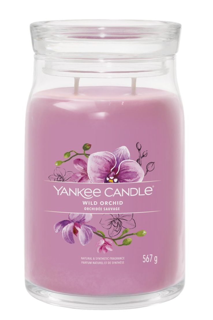 Yankee Candle Wild Orchid, Cylinder, Lilla, Orkide, 90 t, 1 stk