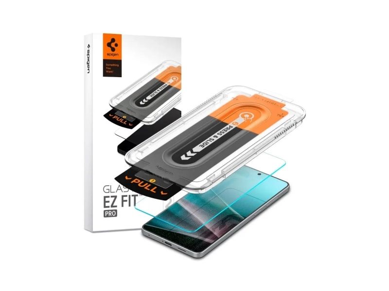 Spigen Glastr Ez Fit Pro Displayschutzfolie Für Samsung Galaxy S25 Edge S937, Gehärtetes Glas, Full Glue Agl09411 - Bild 3