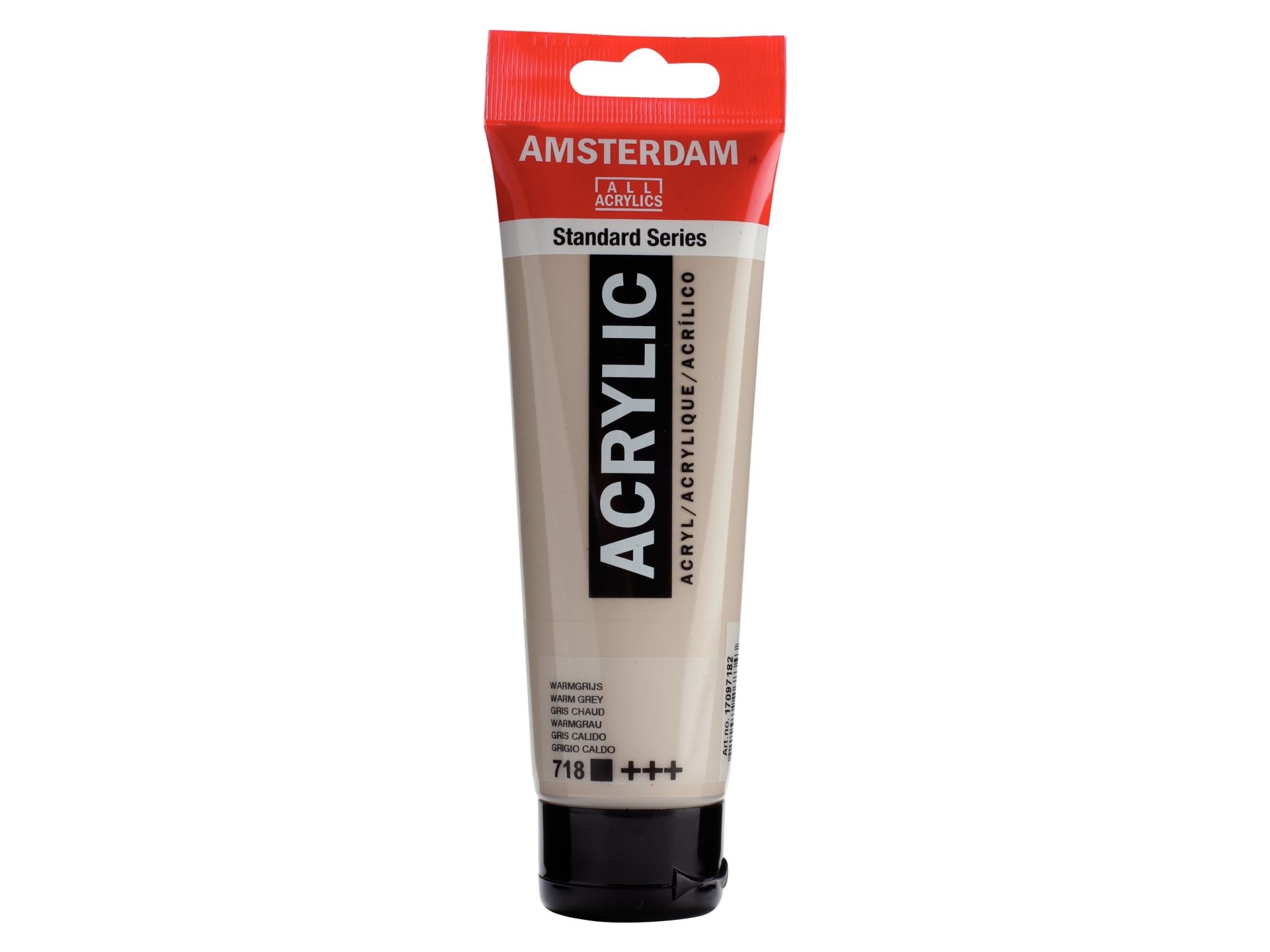 Amsterdam Standard Series akrylrör Warm Grey 718 | Skola & Hobby - Konstmaterial - Akryl & Akvareller | GameStuff