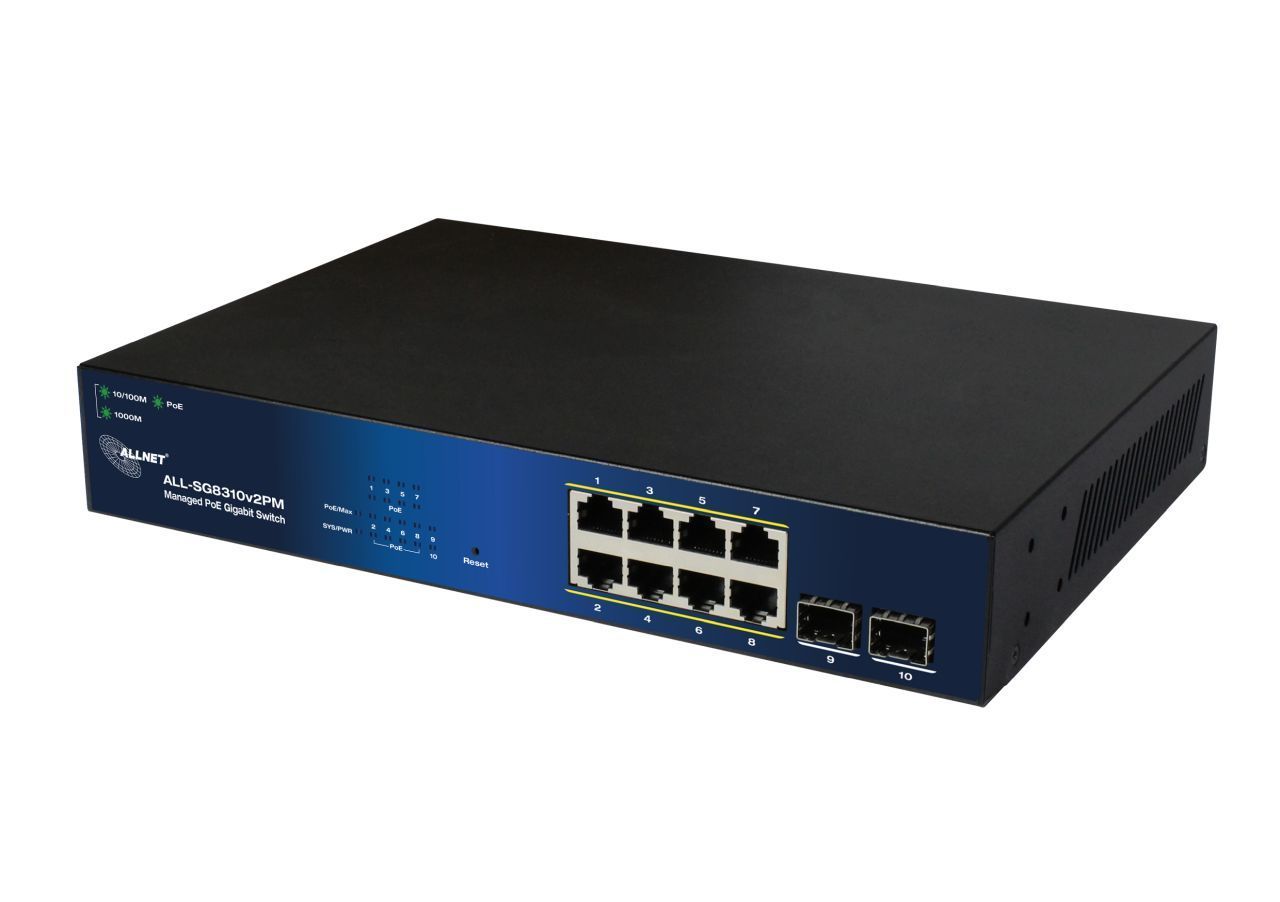 Allnet 209904, Administreret, Gigabit Ethernet (10/100/1000), Fuld Duplex, Strøm Over Ethernet (Poe)