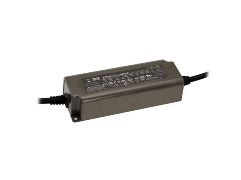 Mean Well LED Driver 60W 5A 12VDC IP65, DALI-2 dæmp