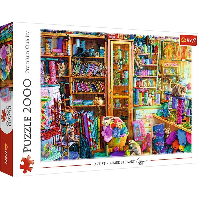 Puzzle 2000 Elemente Katzenparadies