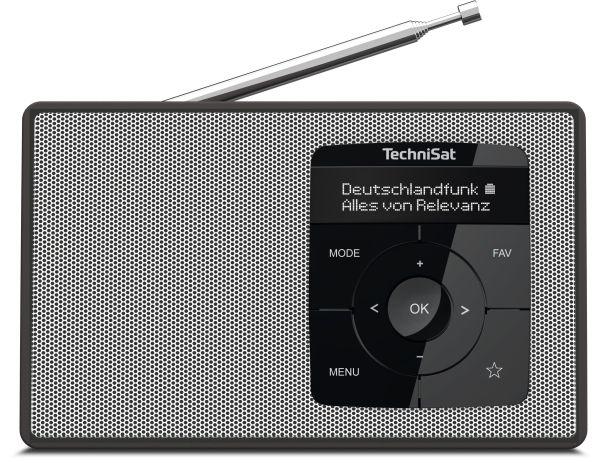 Technisat Digitradio 2 Radio Dab+ Fm Bluetooth 0002/3910, Schwarz/Weiß