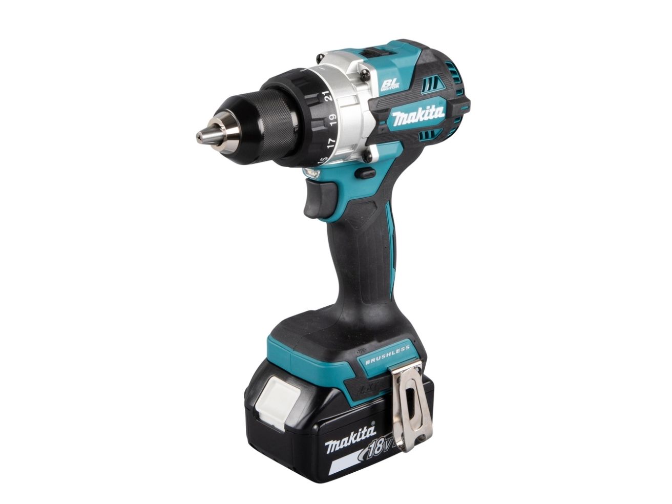 Makita Ddf486rtj - Skruetrækker - Ledningfri - 2-Hastigheders - Nøgleløs Borepatron 13 Mm - 130 N·M - 2 Batterier - 18 V