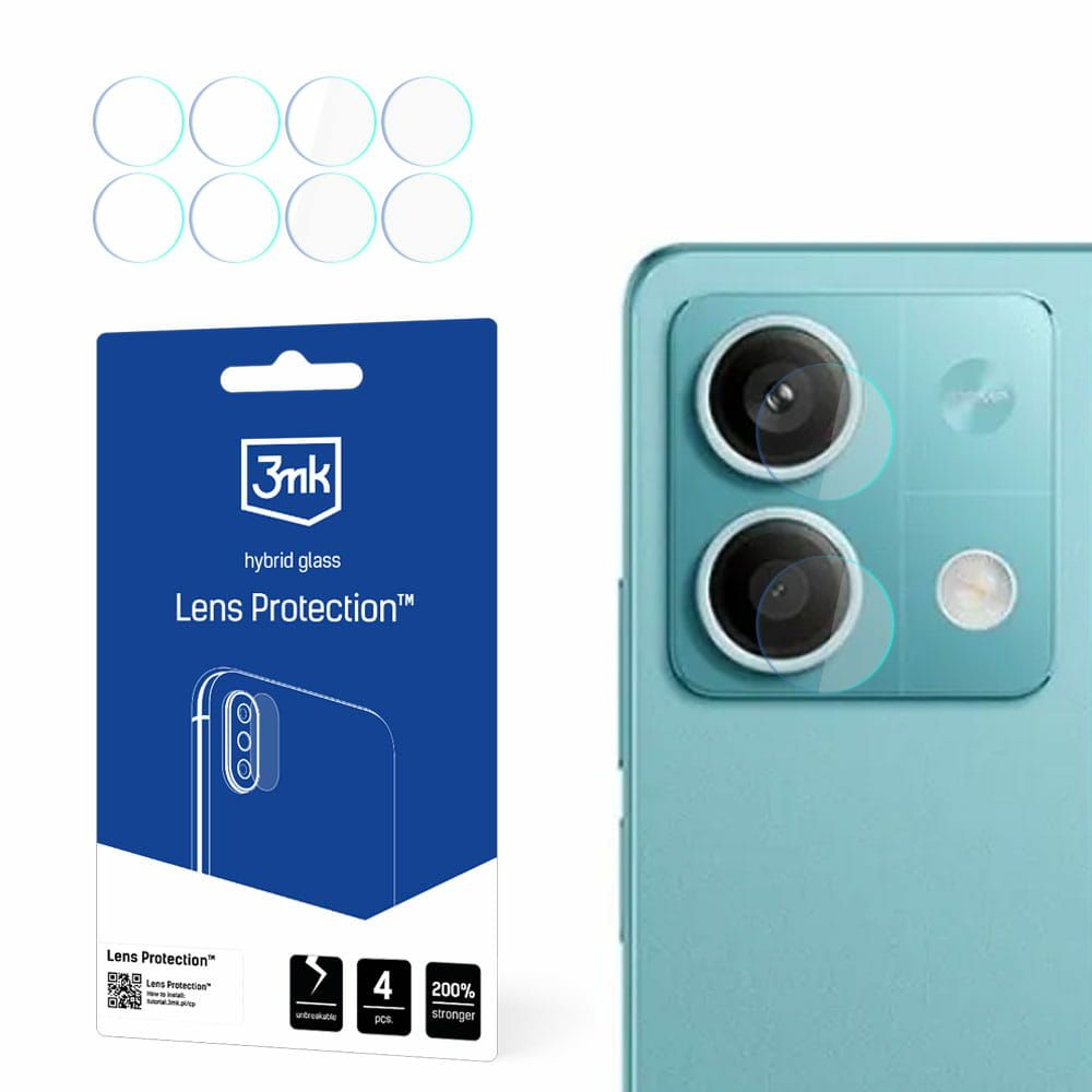 3Mk Hybrid Glas Für Kameraobjektiv 3Mk Objektiv Schutz Xiaomi Redmi Note 13 5G [4 Pack]