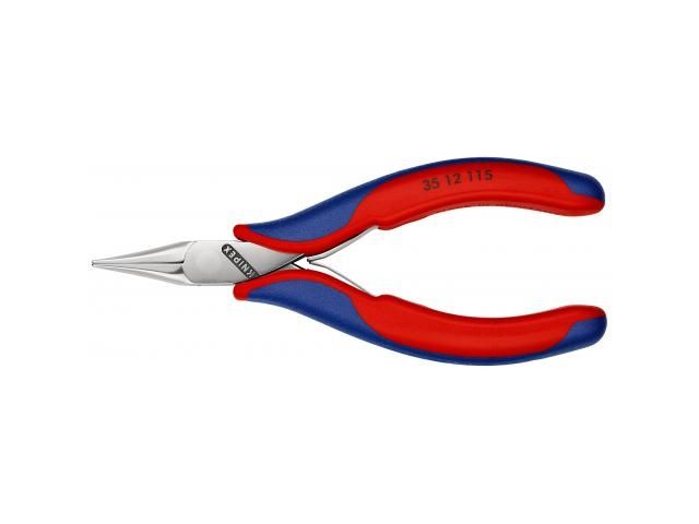 Knipex 35 12 115 SB, Nåletang, 4 mm, 2,25 cm, Stødbestandig, Dielektrisk, Stål, Plast
