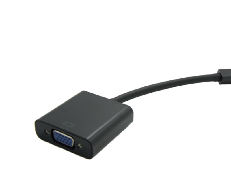 Value Mini Displayport-Vga Adapter, Mini Dp St - Vga Bu, 150 M, Vga (D-Sub), Mini Displayport, Männlich, Weiblich, Schwarz