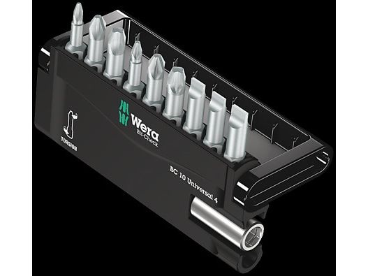 Wera 05056159001, 9 Stück(E), Phillips, Pozidriv, Ph 1, Ph 2, Ph 3, Pz 1, Pz 2, Pz 3, 25 Mm