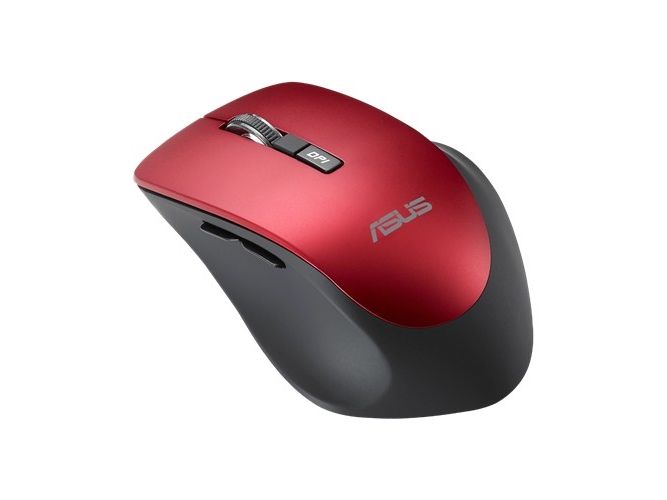 Asus Wt425 - Mus - Højrehåndet - Optisk - 6 Knapper - Trådløs - 2.4 Ghz - Trådløs Modtager (Usb) - Mørk Rubin - For 15 Rog Strix G15 Rog Zephyrus G