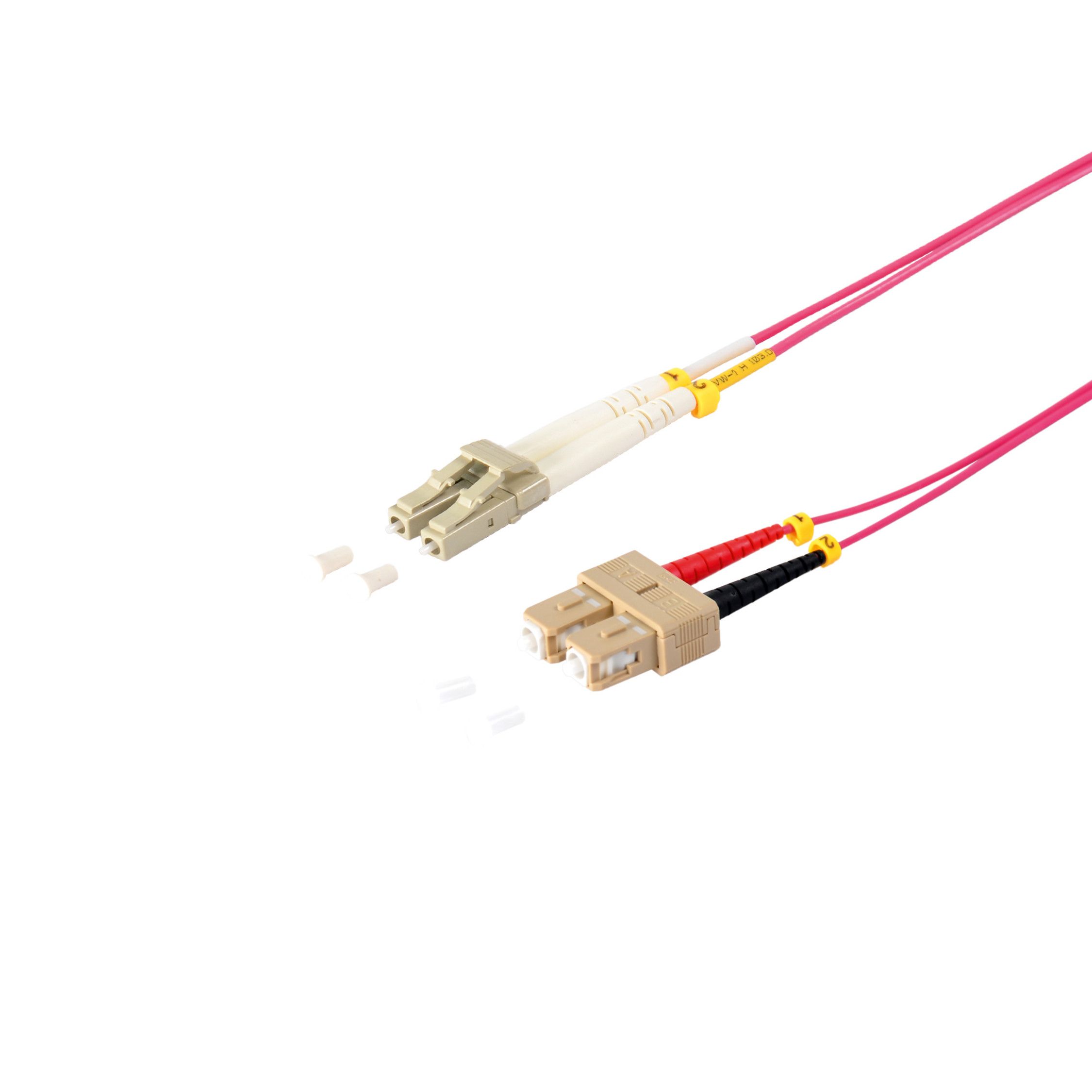 S/Conn Qualitäts-Glasfaser-Duplex-Patchkabel Lc Auf Sc - Om4 - Violett - 20,0 M (166779424)