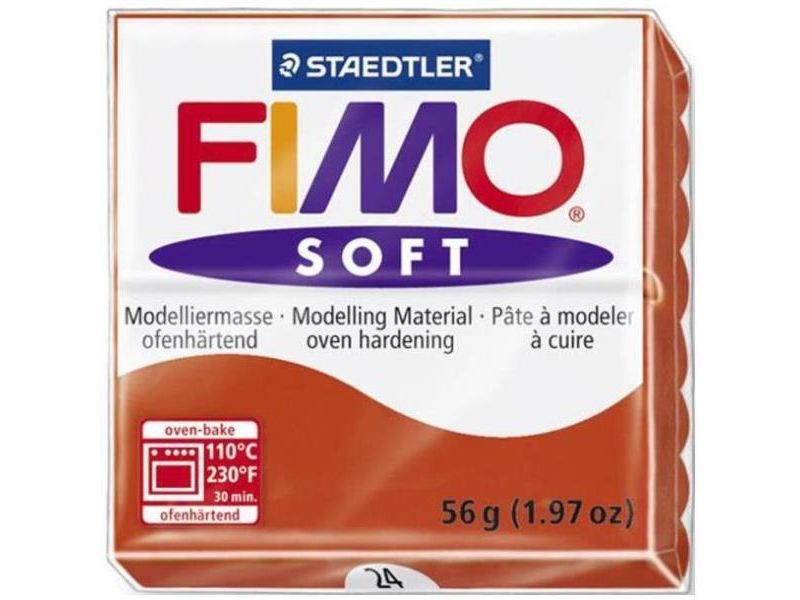 Staedtler FIMO soft, Modelleringsleire, Rød, 110 °C, 30 min, 56 g, 55 mm