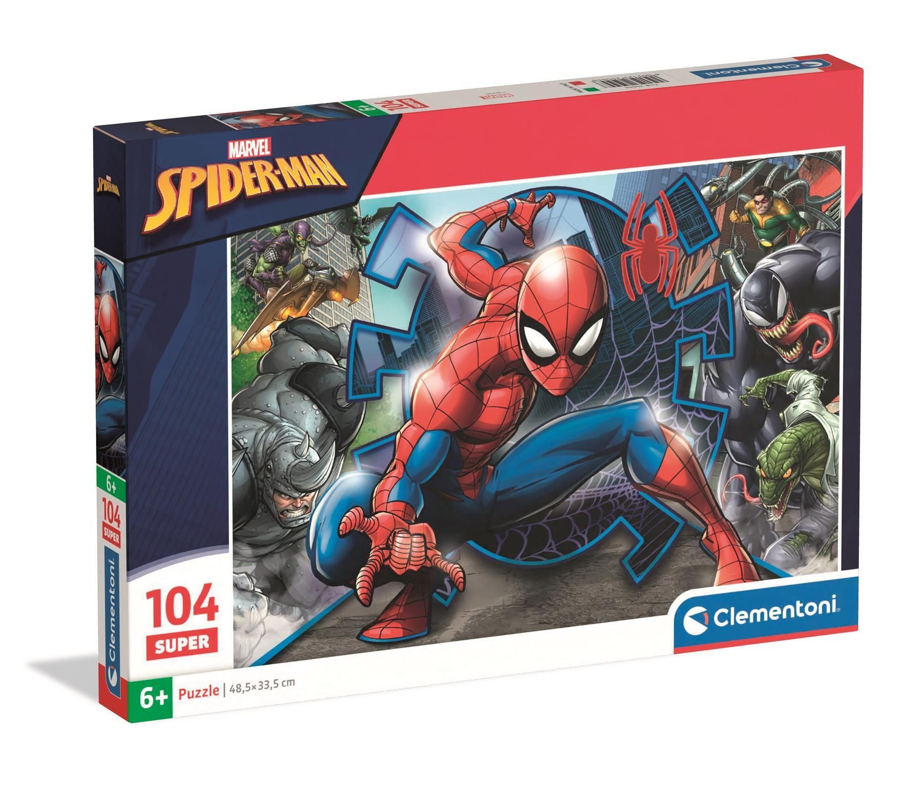 Clementoni Puslespil - Marvel - Spider-man - 104 Brikker