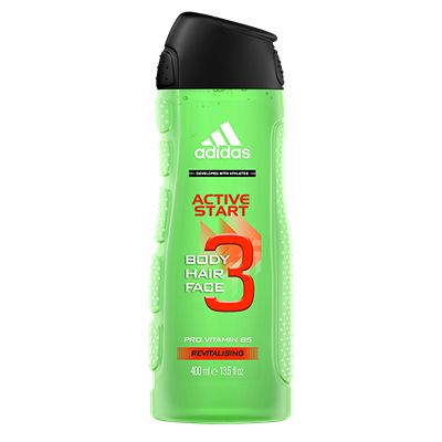 Adidas Active Start, Duschgel, Erwachsene, Männer, Körper & Haar, Universal, 400 Ml