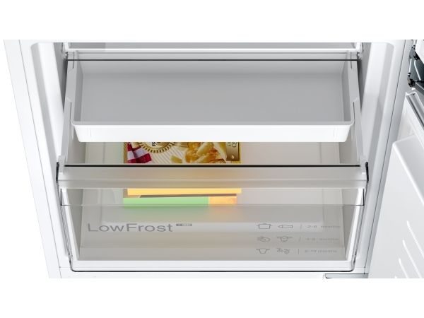 Bosch Serie | 4 Kiv86vse0 - Køleskab/Fryser - Bund-Fryser - Til Indbygning - Niche - Bredde: 56 Cm - Dybde: 55 Cm - Højde: 177.5 Cm - 267 Liter - Kla