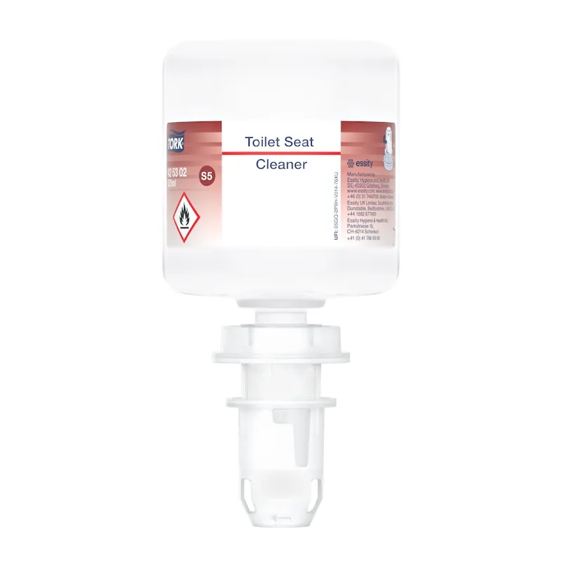 Toiletsæderens Tork Toilet Seat Cleaner 525ml uden Parfume til Mini S5 dispense 525 ml/stk. - (8 stk.)