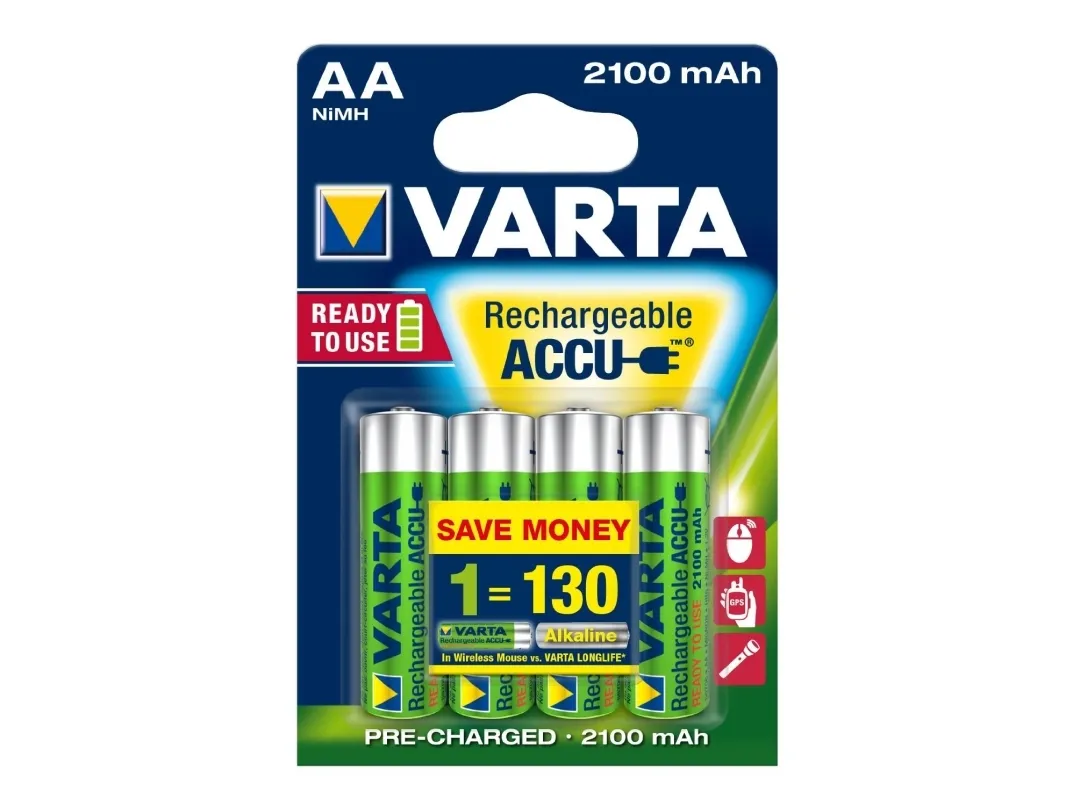 Varta Professional Accu - Batteri 2 x AA typ - NiMH - 2500 mAh | EL Artiklar - Batteri - AA-batterier | GameStuff