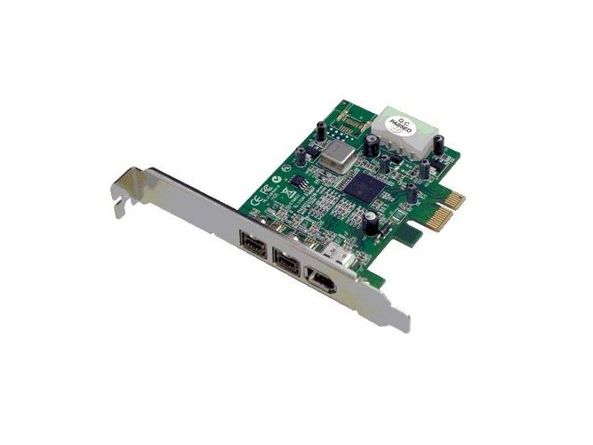 Dawicontrol Dc-Fw800 Firewire Pcie Hostadapter, Pcie, Ieee 1394/Firewire, Texas Instruments Xio2213b, 800 Mbit/S, Kabelgebunden, Microsoft Windows Xp