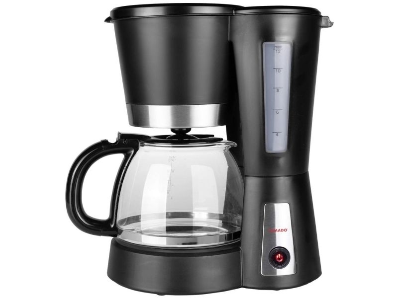 Tristar Cm-1236 Kaffeemaschine, Filterkaffeemaschine, 1,2 L, Gemahlener Kaffee, 900 W, Schwarz, Edelstahl