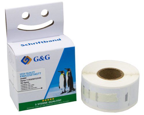 G&G 15562, Hvid, Selvklæbende Printeretiket, Rektandel, Dymo, Dymo Labelwriter 450 Dymo Labelwriter 450 Duo Dymo Labelwriter 450 Turbo Dymo Labelwrit