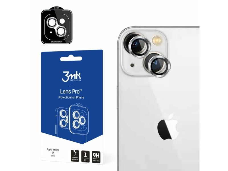 3Mk Lens Protection Pro Silver, Iphone 14, Silber, 1 Stk