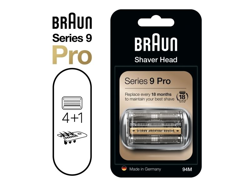 Braun Series 9 81747657, Barberingshoved, 1 Hoved(Er), Sølv, Tyskland, 18,29 G, 16 Mm