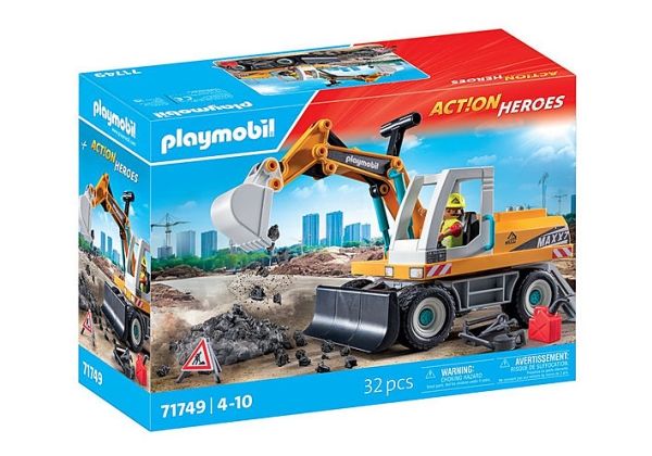 Playmobil Action Grosser Bagger, Aktion/Abenteuer, 4 Jahr(E), Mehrfarbig, Kunststoff